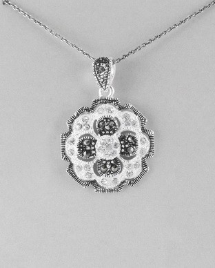Pendentif Marcasite et Cz