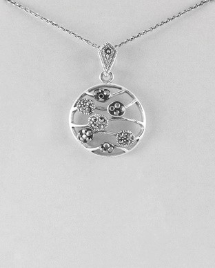 Pendentif Marcasite