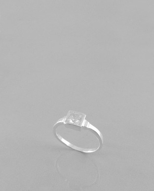Bague Cz carré