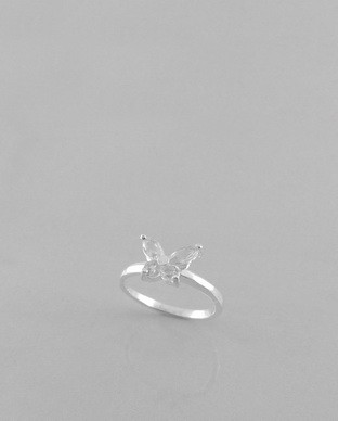 Bague Cz papillon