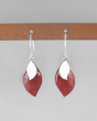 Boucles corail feuille